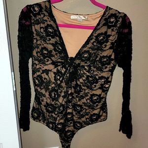 SOLD SEXY SILKY SOFT LACE BODYSUIT FEELS LIKE A DREAM